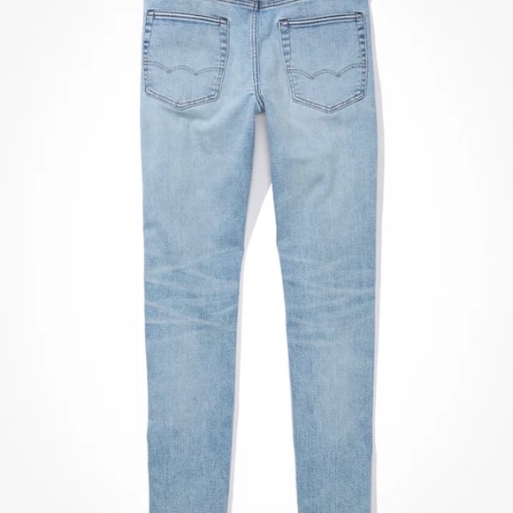American Eagle AirFlex+ Slim Straight Jeans (light blue) - 32x30 - Picture 5 of 9